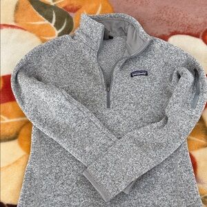 Patagonia Heathered Gray Fleece Pullover